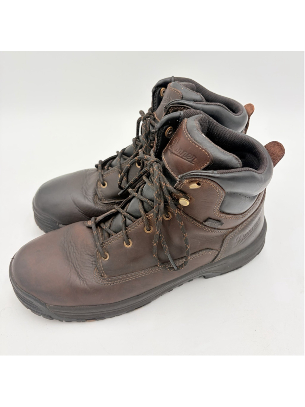 Danner Caliper 6” Work Boots 19452 Men 10.5 D Brown Leather Slip Resistant